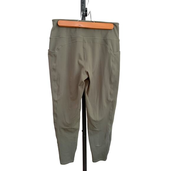 Kinesis-High-Rise-Leggings-Moisture Wicking-Olive Green-Women-L - Picture 2 of 5